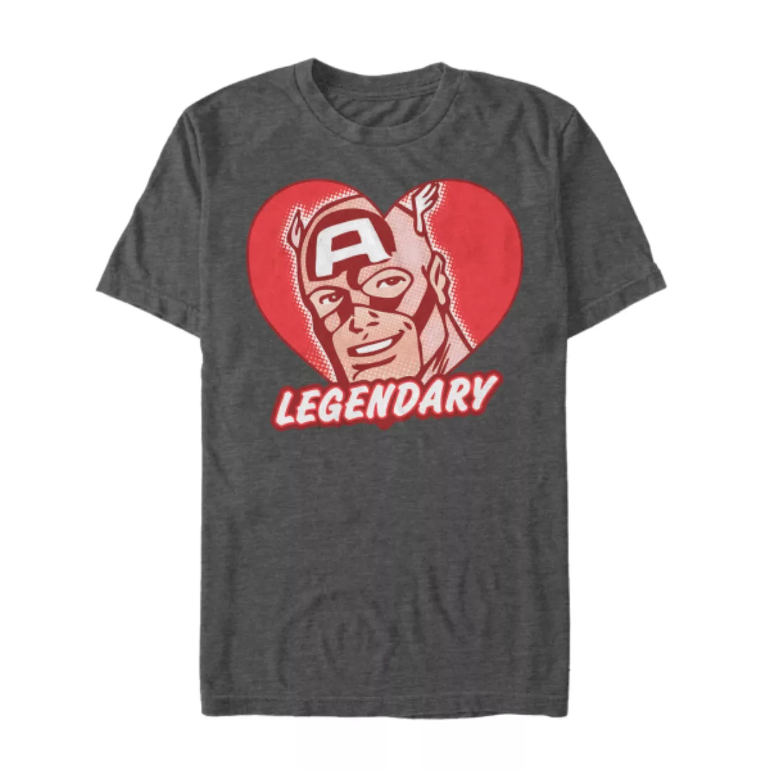 Marvel - Avengers - Captain America Legends - Valentinstag - Männer T-Shirt günstig online kaufen