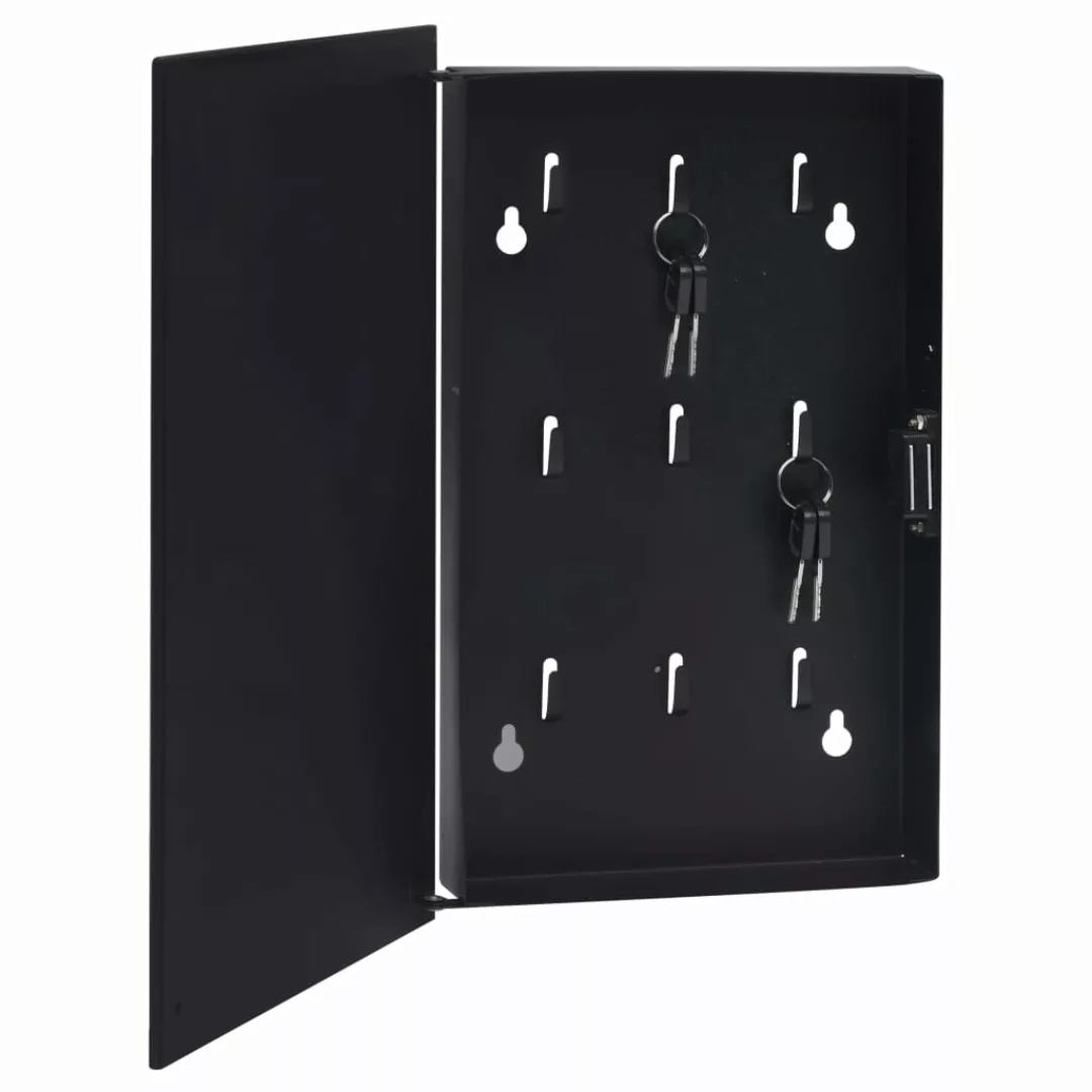 Schlüsselkasten Mit Magnettafel Schwarz 30x20x5,5 Cm günstig online kaufen