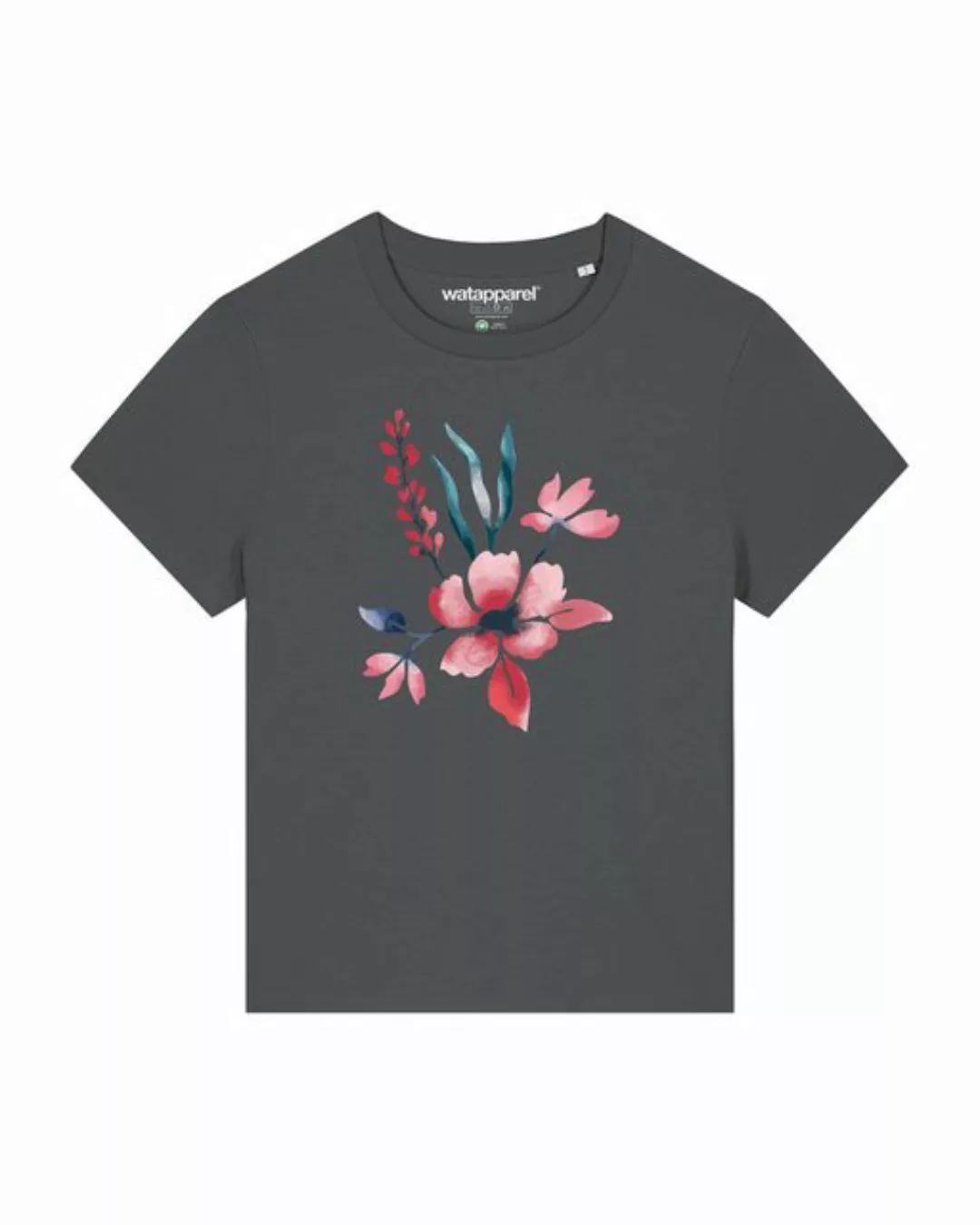 wat? Apparel Print-Shirt Blume in Wasserfarbe 01 (1-tlg) günstig online kaufen