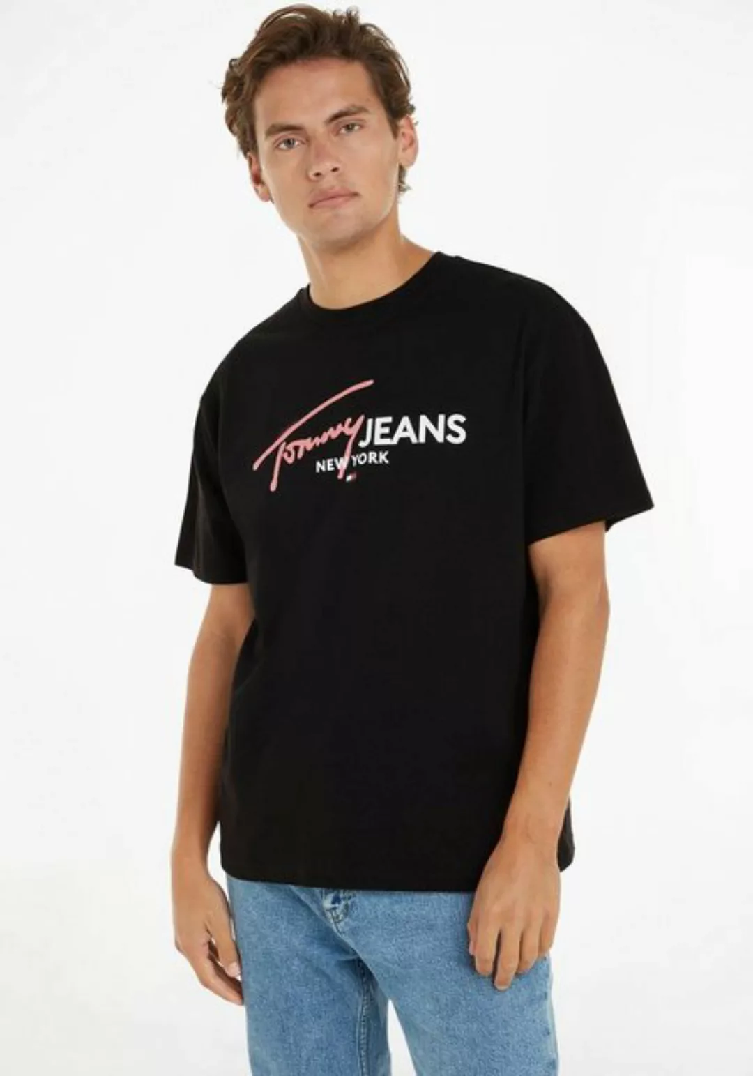 Tommy Jeans Plus T-Shirt TJM REG SPRAY POP COLOR TEE EXT Große Größen günstig online kaufen