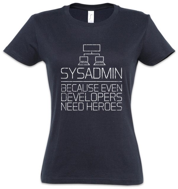 Urban Backwoods Print-Shirt Sysadmin Because Even Developers Need Heroes Da günstig online kaufen