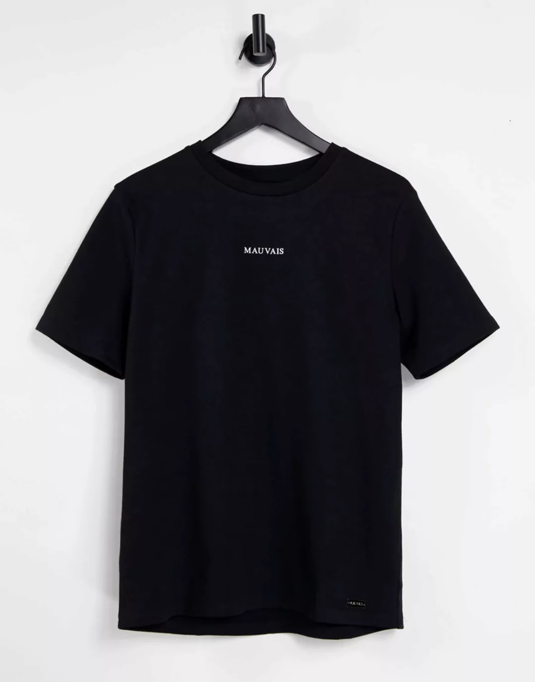 Mauvais – T-Shirt mit Logo in Schwarz günstig online kaufen