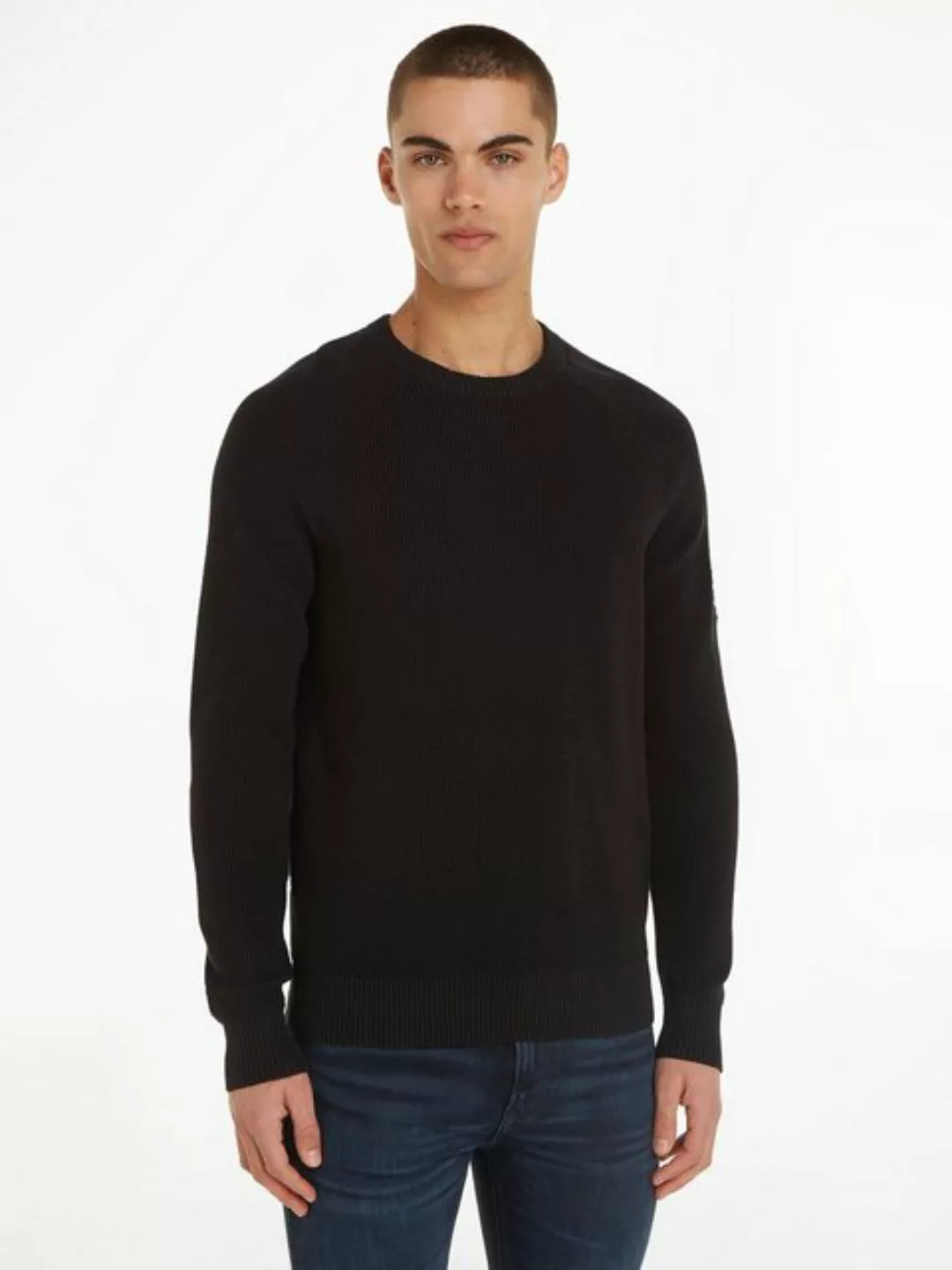 Calvin Klein Jeans Rundhalspullover BADGE EASY SWEATER günstig online kaufen