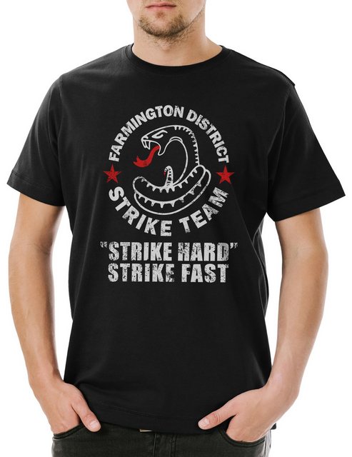 Urban Backwoods Print-Shirt Strike Team Shield Herren T-Shirt Snake Card Ko günstig online kaufen