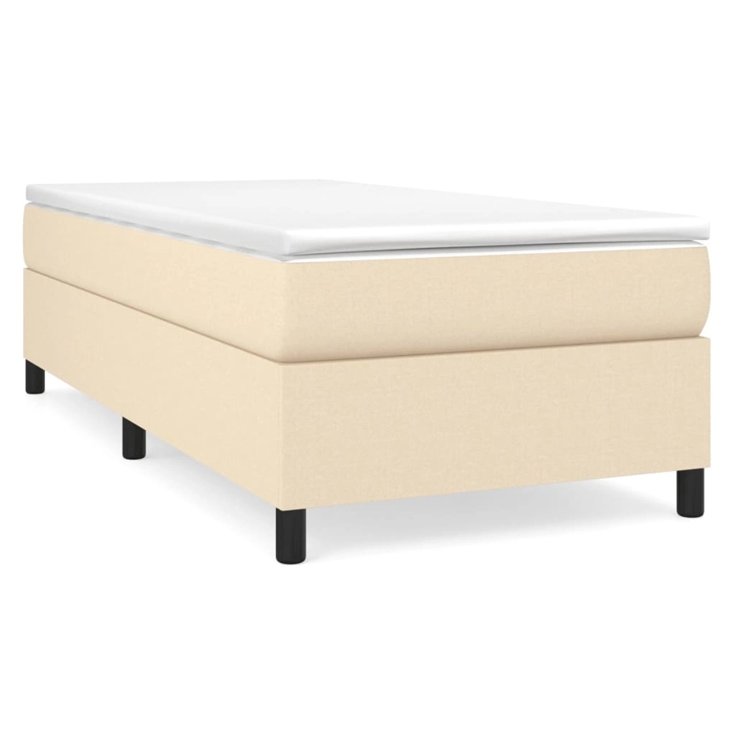 vidaXL Boxspringbett mit Matratze Dunkelbraun 80x200 cm Stoff1397609 günstig online kaufen