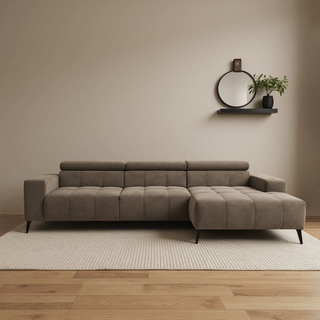 DOMO collection Ecksofa "Trento L-Form, mit Kufenfuß oder Einzelfuß", wahlw günstig online kaufen