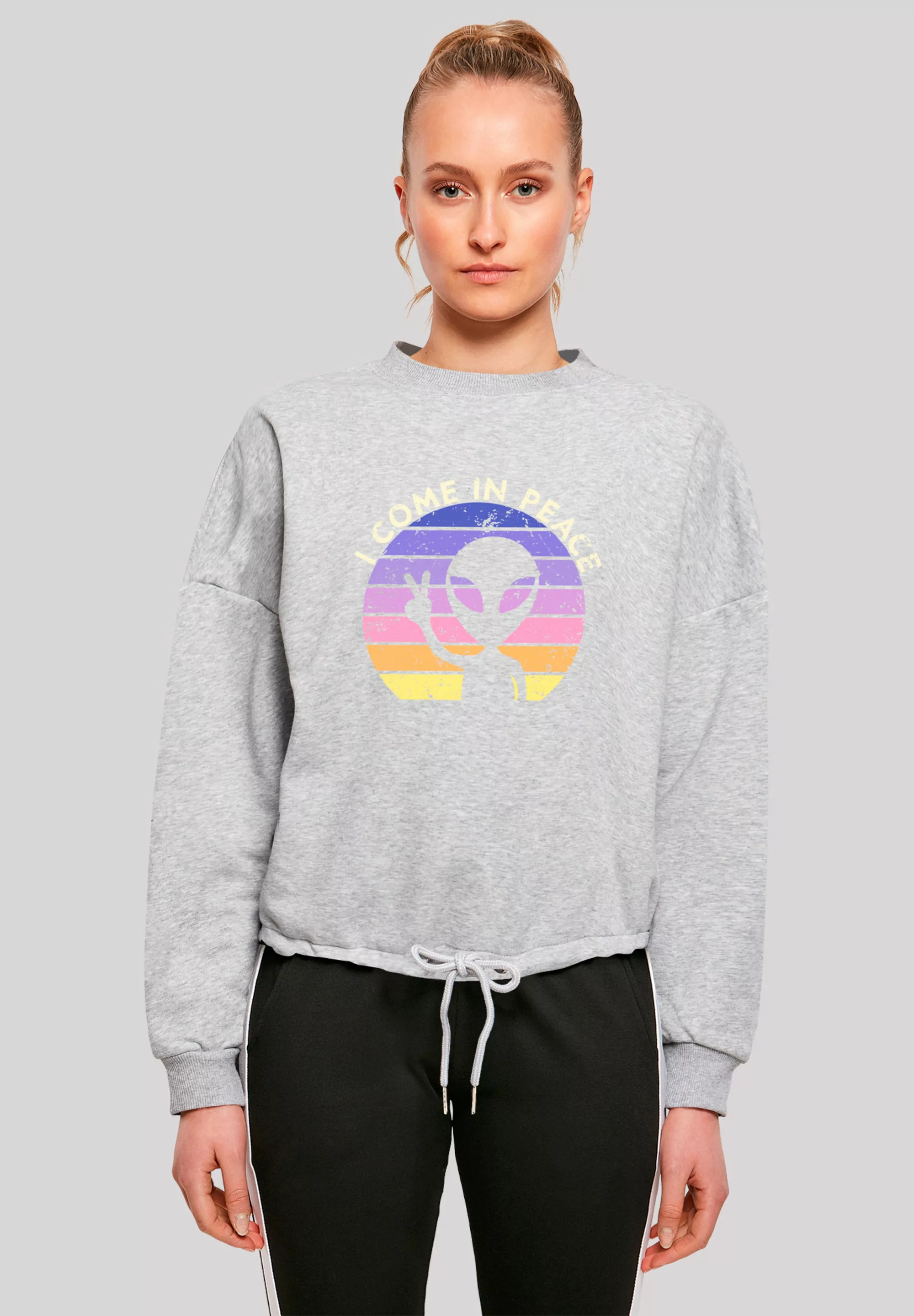 F4NT4STIC Sweatshirt "Alien Peace Sunset", Premium Qualität günstig online kaufen