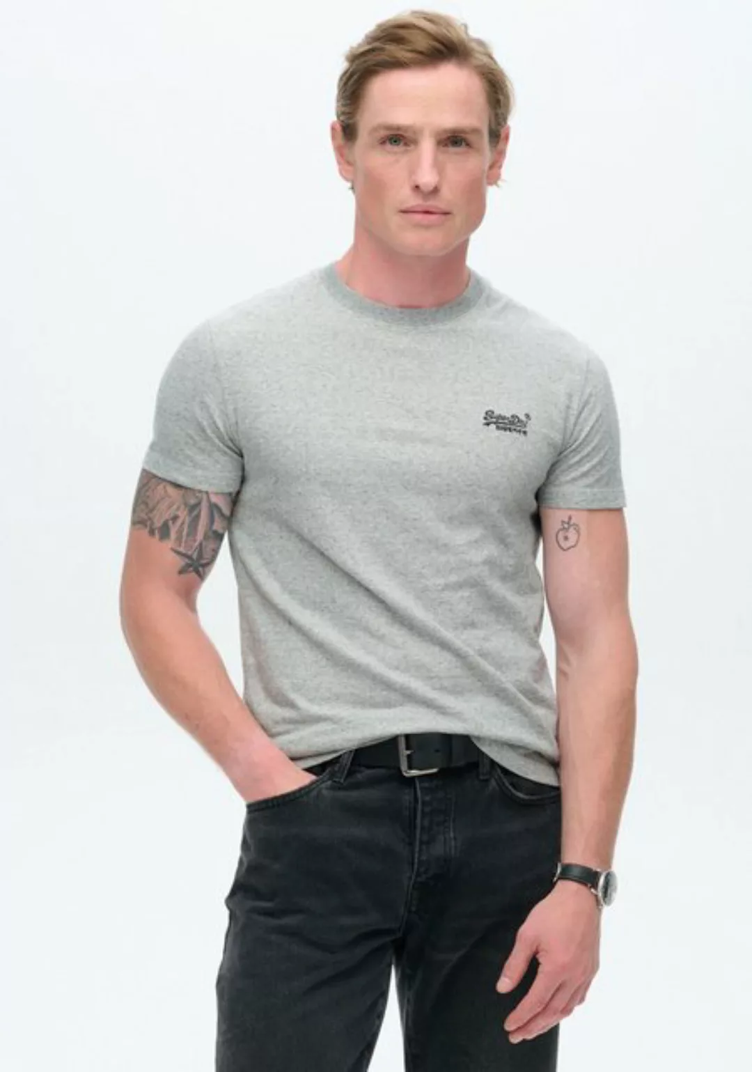 Superdry Rundhalsshirt "Organic Cotton Essential Logo T-Shirt" günstig online kaufen