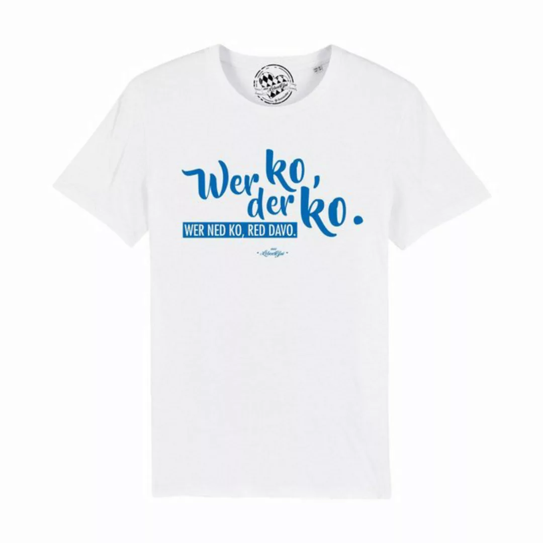 Bavariashop T-Shirt Herren T-Shirt "Wer ko, der ko günstig online kaufen