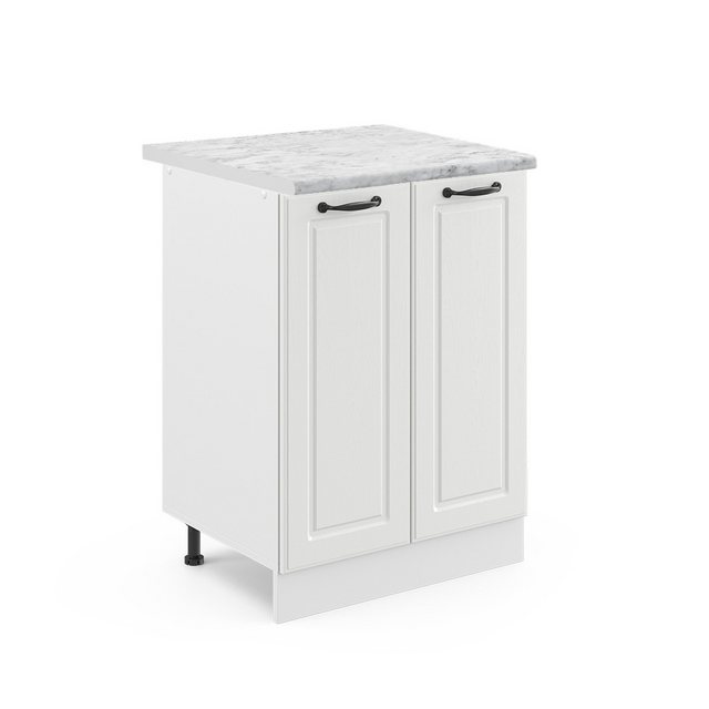 Vicco Unterschrank R-Line, Weiß Landhaus/Weiß, 60 cm, AP Anthrazit günstig online kaufen