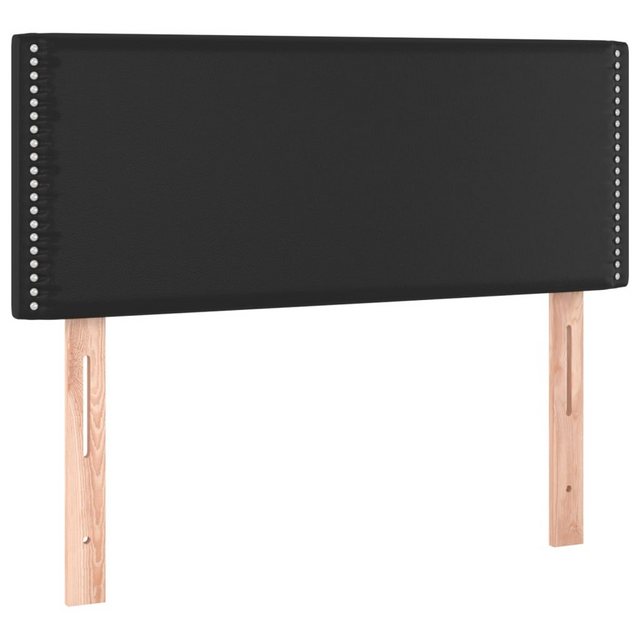 vidaXL Bett, Kopfteil Schwarz 80x5x78/88 cm Kunstleder günstig online kaufen