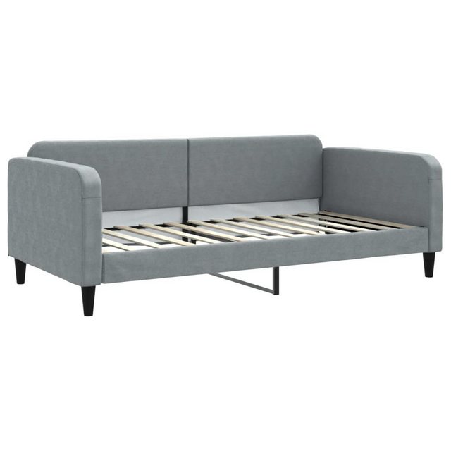 vidaXL Gästebett Tagesbett Hellgrau 100x200 cm Stoff Gästebett Gästecouch G günstig online kaufen