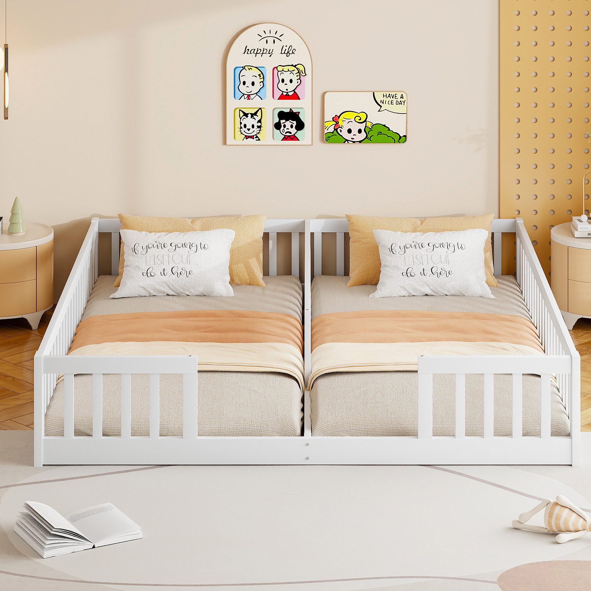 REDOM Polsterbett Kinderbett Doppelbett (Kinderbett für günstig online kaufen