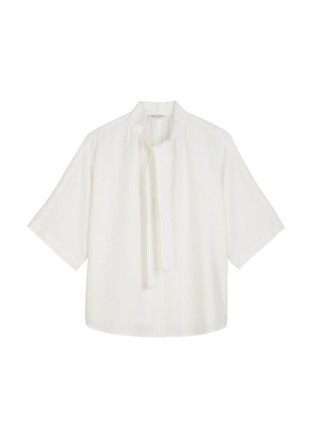 Marc O'Polo Klassische Bluse Blouse, feminine fit, tie bow, shor günstig online kaufen