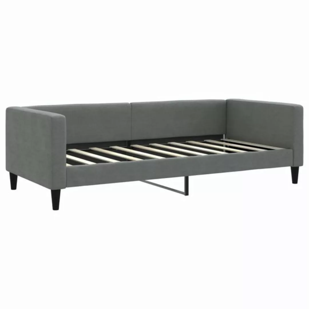 vidaXL Bett Tagesbett Dunkelgrau 90x190 cm Stoff günstig online kaufen