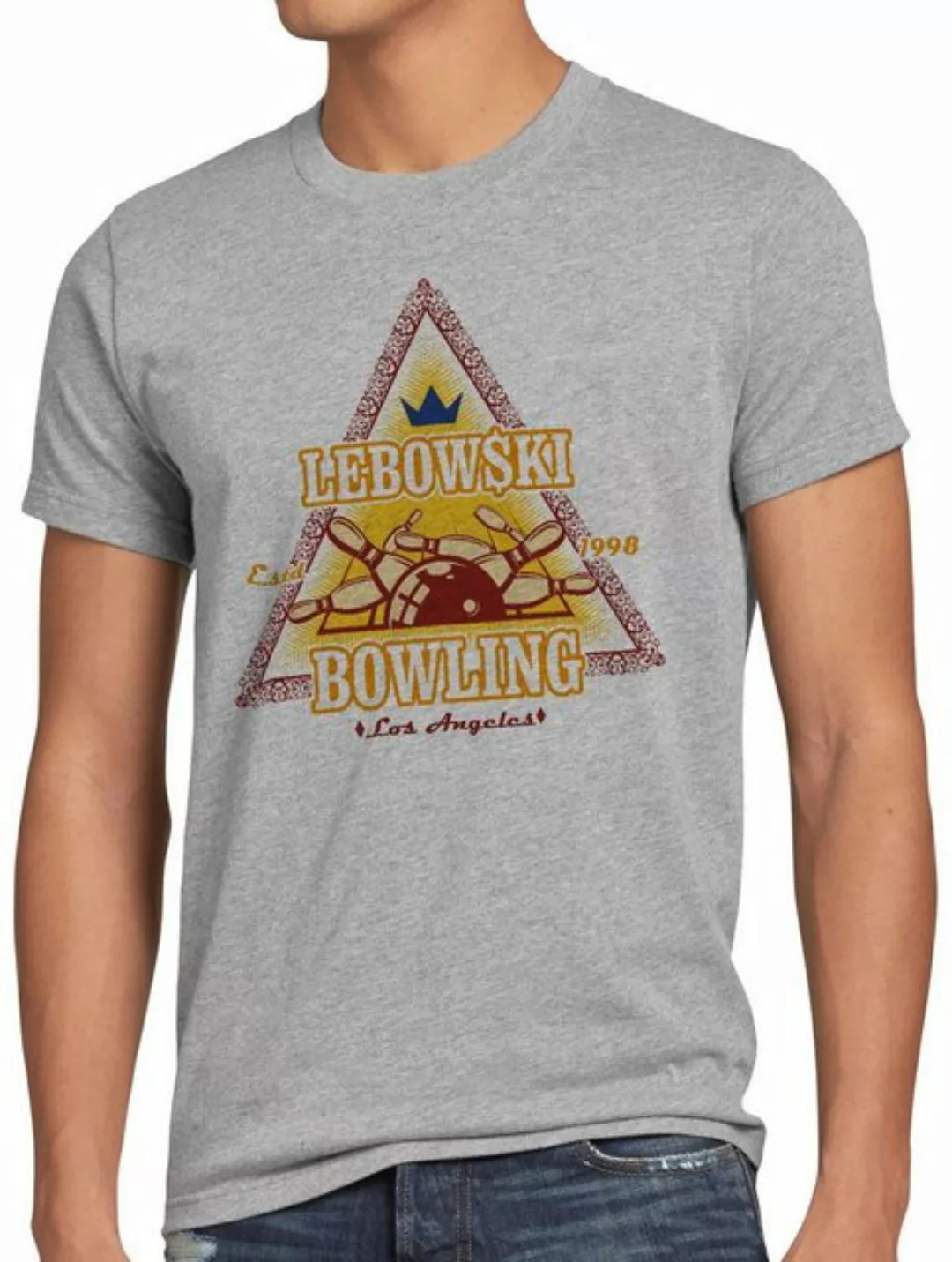 style3 Print-Shirt Herren T-Shirt Lebowski Bowling Dude Bowler Big Rude günstig online kaufen