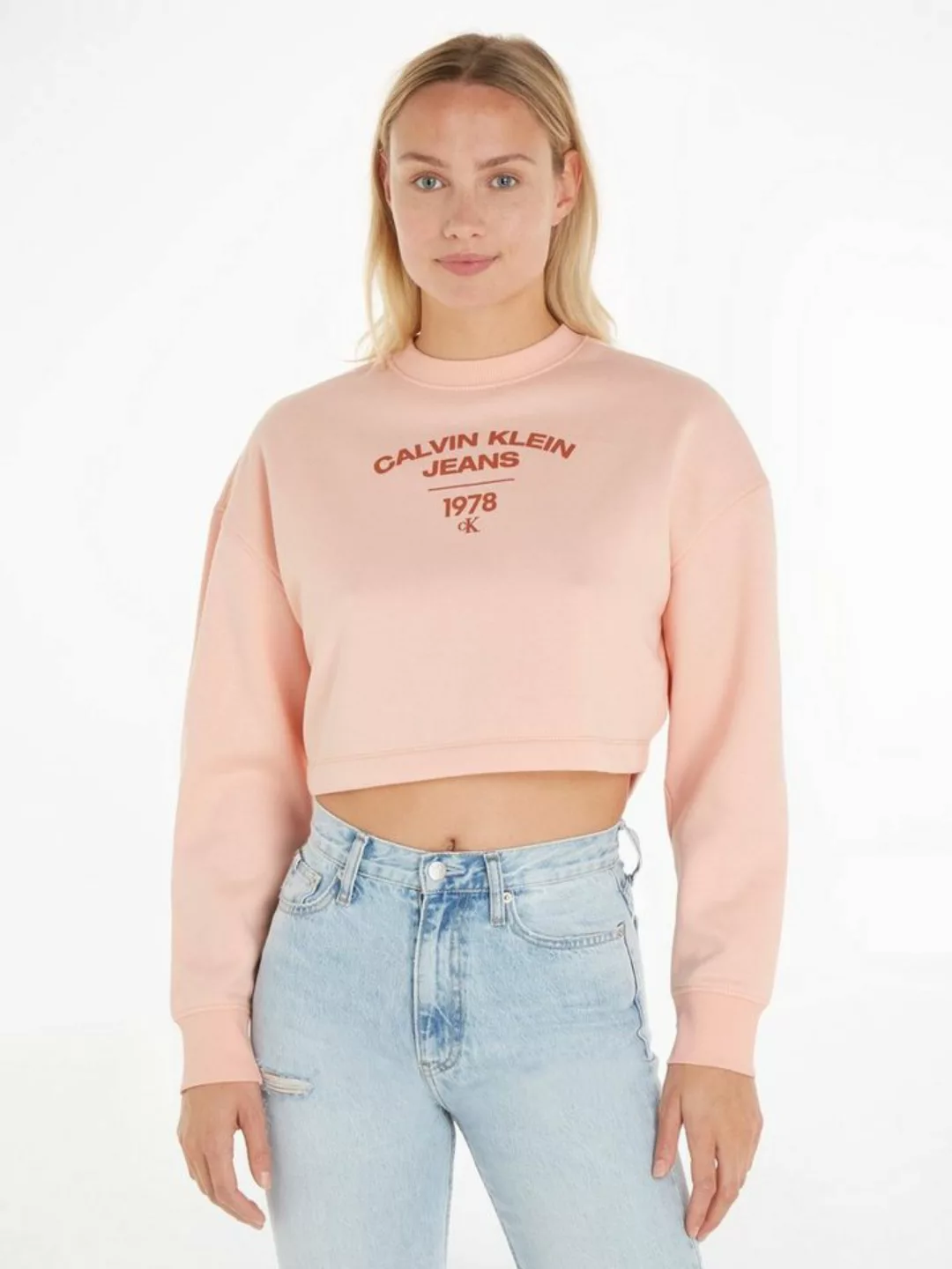 Calvin Klein Jeans Sweatshirt VARSITY LOGO CREWNECK günstig online kaufen