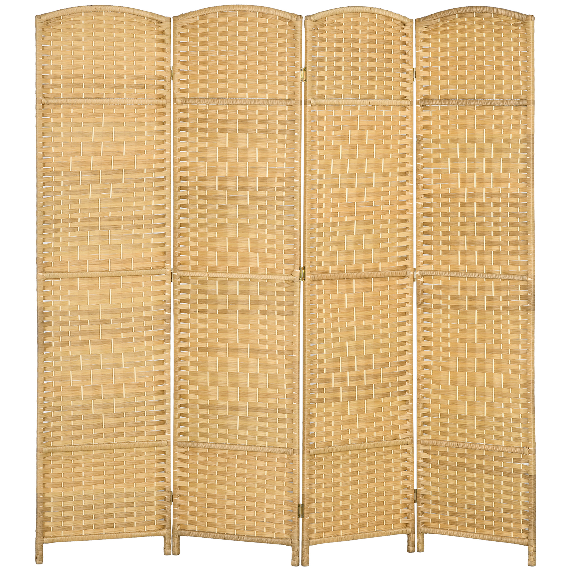 HOMCOM Innenraum-Paravent aus Holz, 4 Paneele, 180 x 180 cm, faltbarer Raum günstig online kaufen