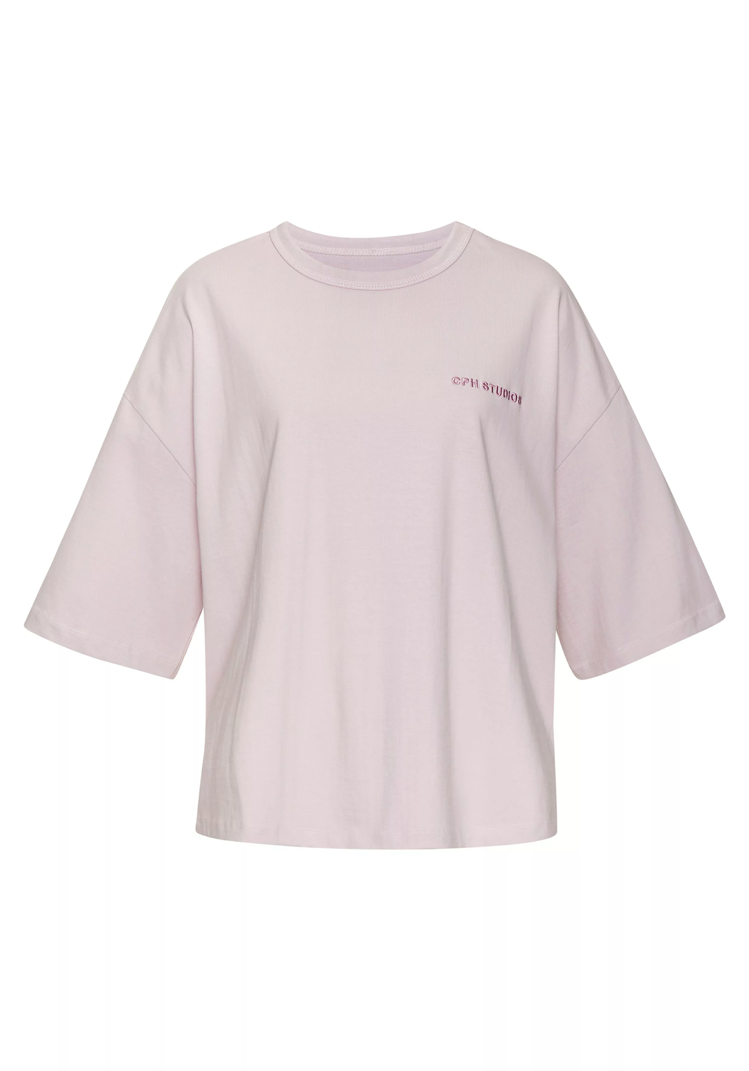 Copenhagen Studios Oversize-Shirt "mit hochwertiger Logostickerei", aus hea günstig online kaufen