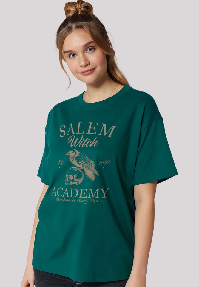 F4NT4STIC T-Shirt Halloween University Salem witch crow skull Premium Quali günstig online kaufen