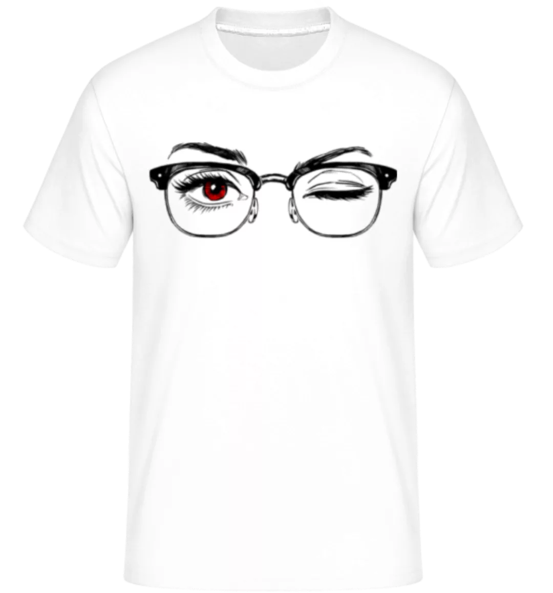 Hipster Augen Rot · Shirtinator Männer T-Shirt günstig online kaufen