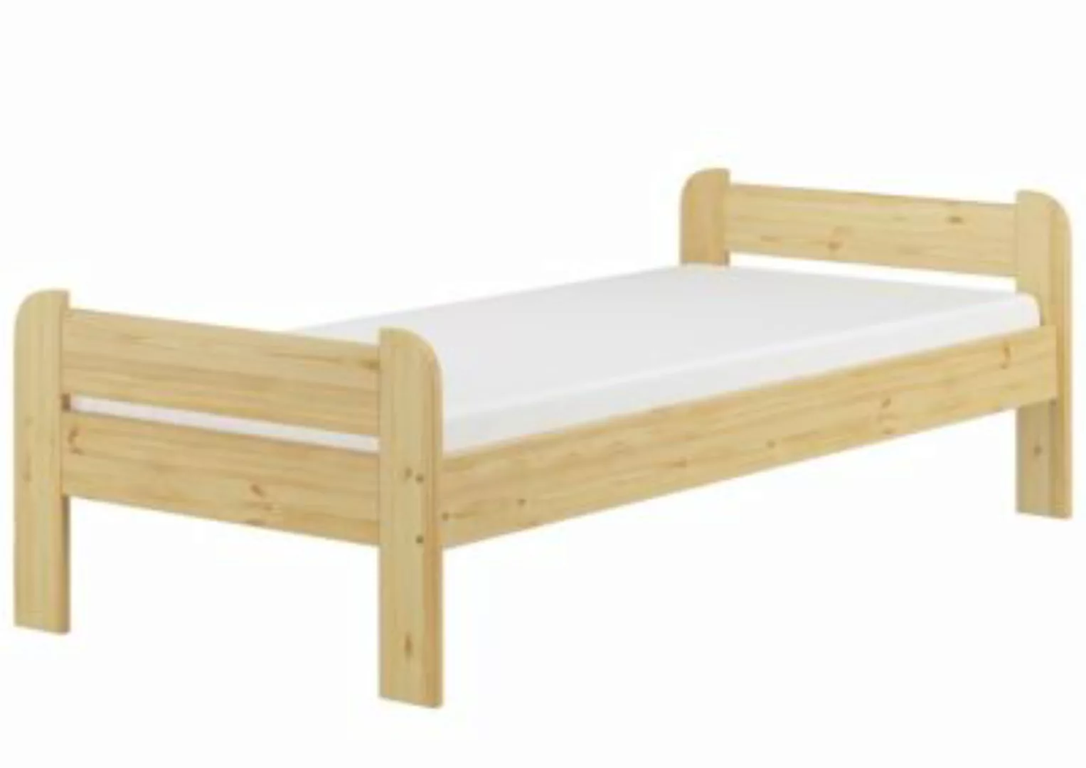 Erst-Holz® Holzbett Kiefer 90x200 mit Kopf- und Fußteil, Federleisten und M günstig online kaufen