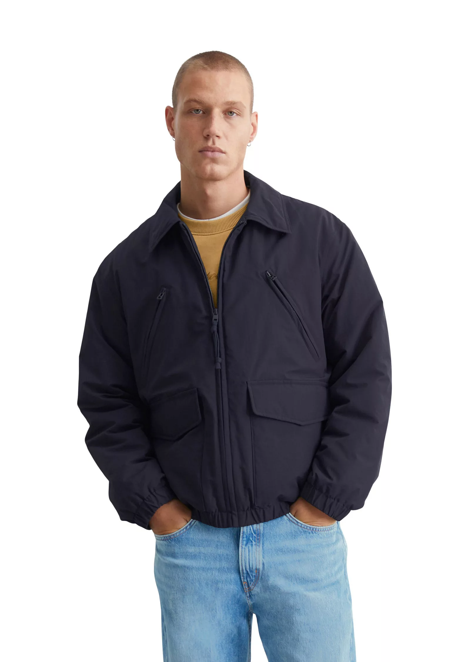 Marc OPolo DENIM Outdoorjacke "mit Wattierung von Unifi REPREVE", ohne Kapu günstig online kaufen