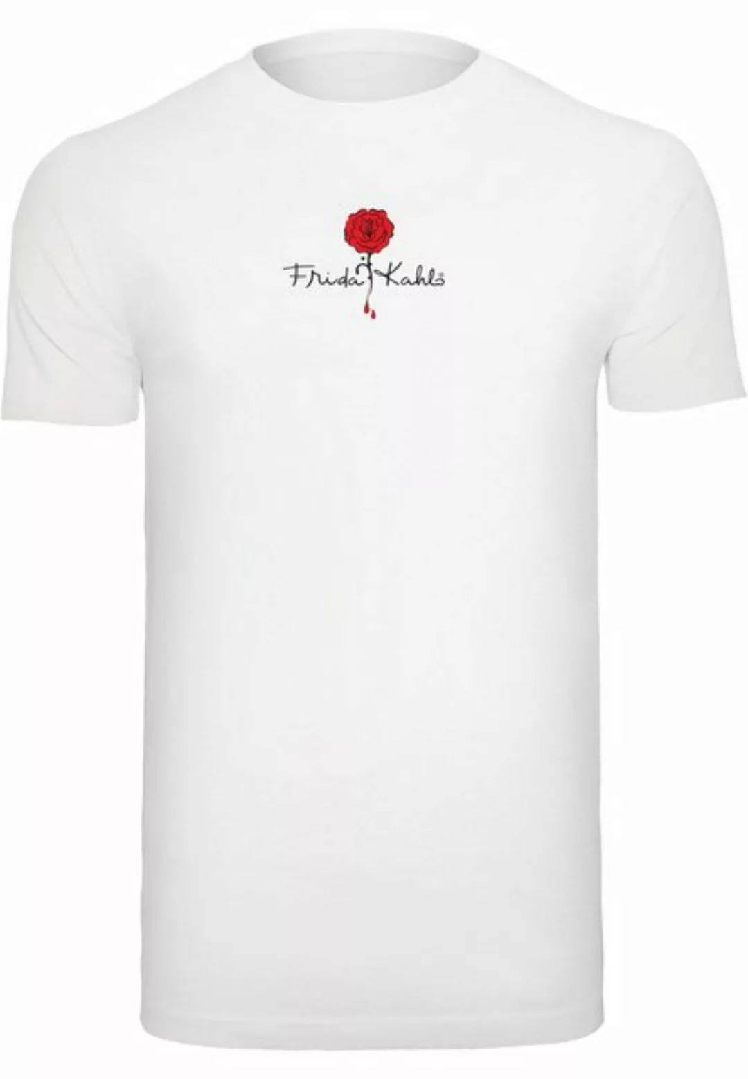 Merchcode T-Shirt Merchcode Herren Frida Kahlo - Logo rose T-Shirt Round Ne günstig online kaufen