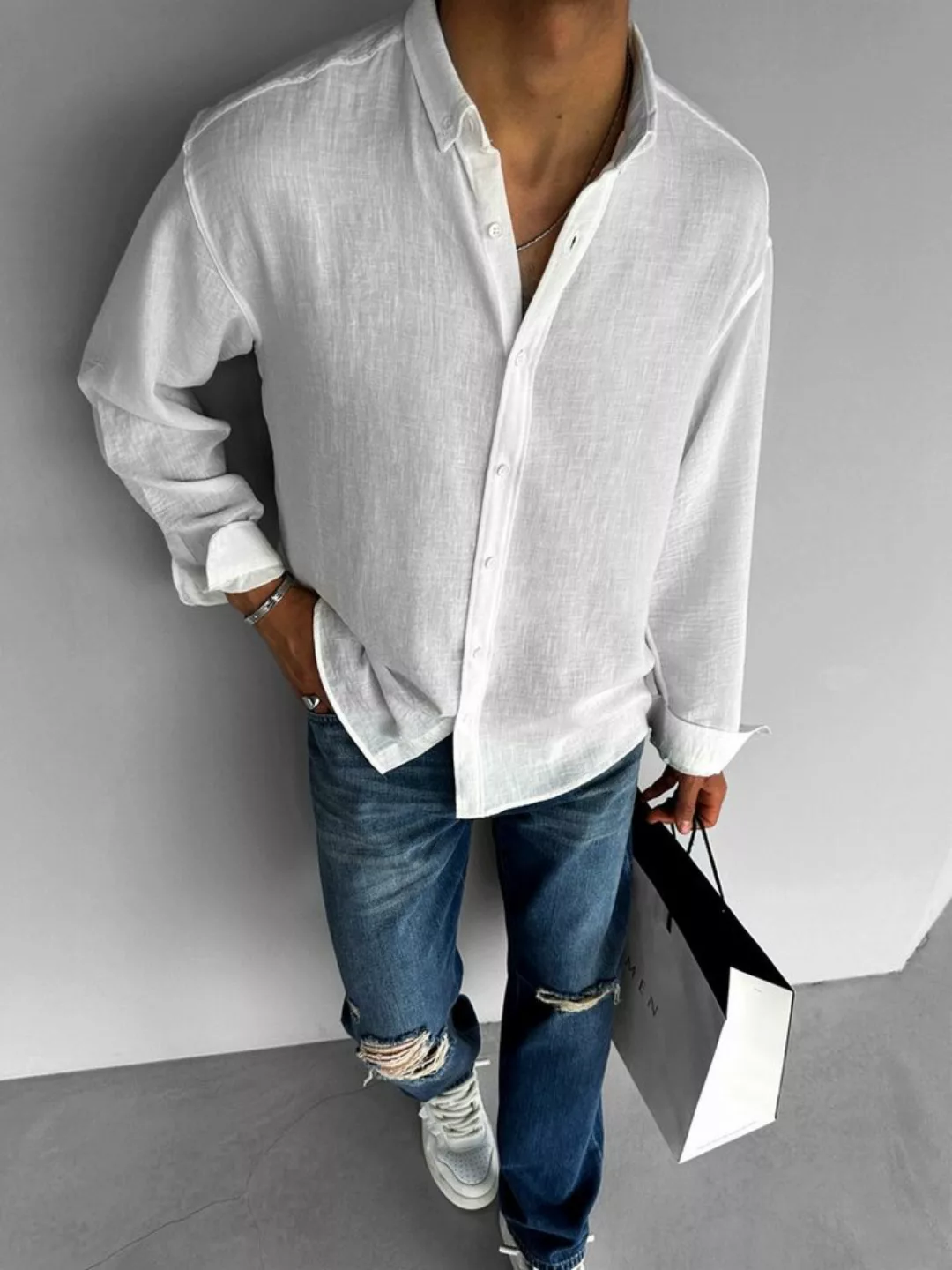 Abluka Oversize-Shirt OVERSIZE UNICOLOR BASIC SHIRT günstig online kaufen