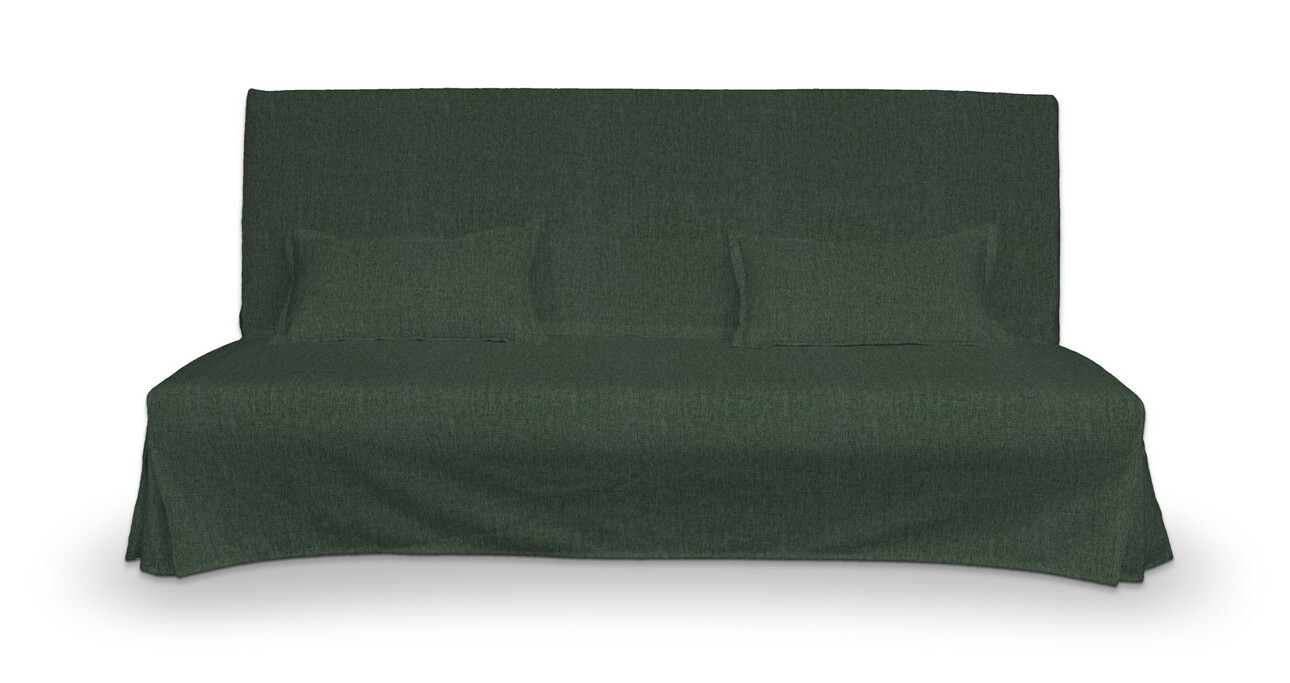 Bezug für Beddinge Sofa, lang mit zwei Kissenhüllen, dunkelgrün, Bezug für günstig online kaufen