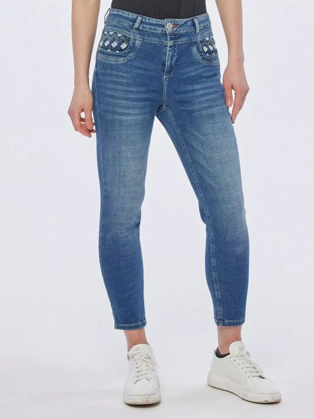 Christian Materne Skinny-fit-Jeans Denim-Hose koerpernah mit figurbetonter günstig online kaufen