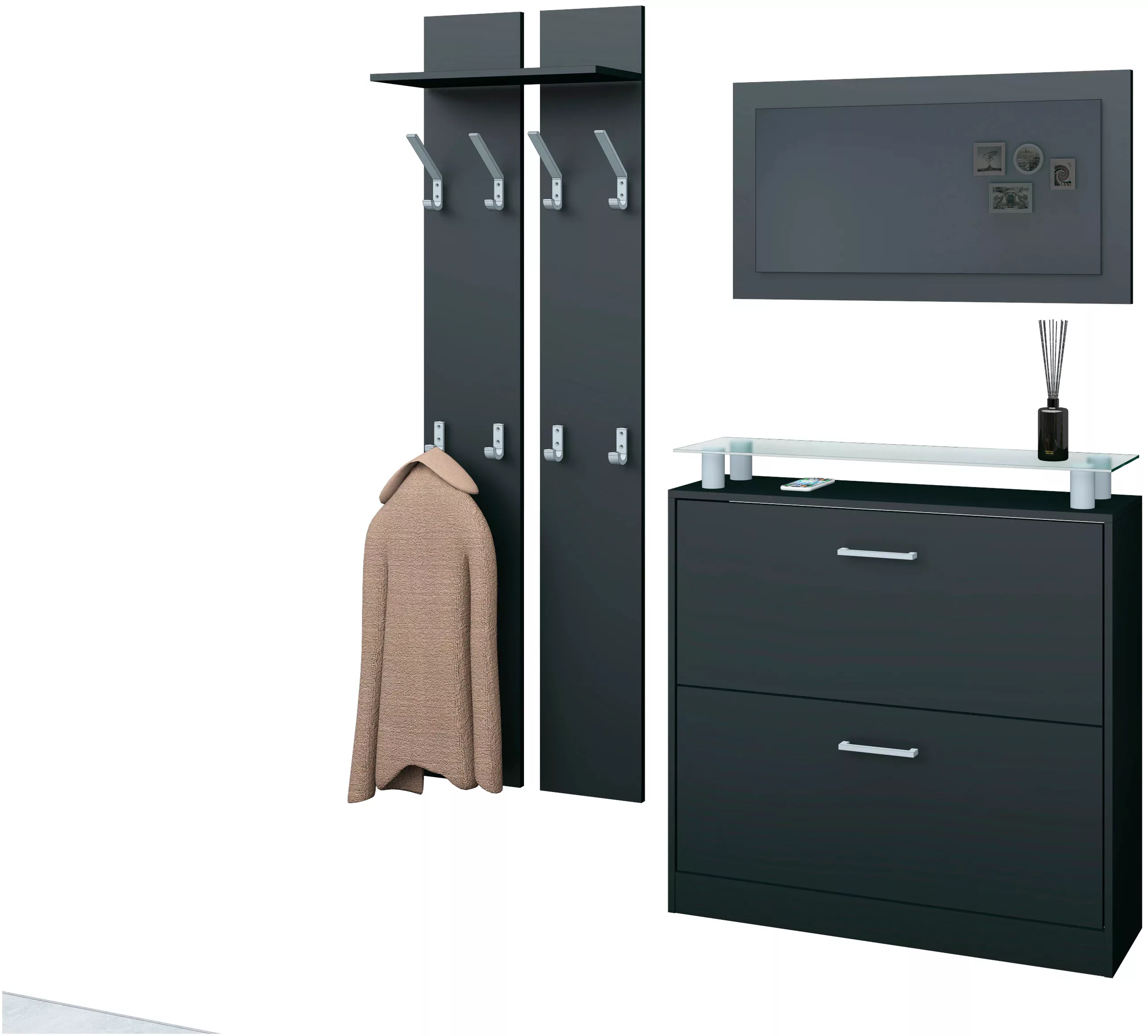 borchardt Möbel Garderoben-Set Finn, (Set, 3-St), günstig online kaufen