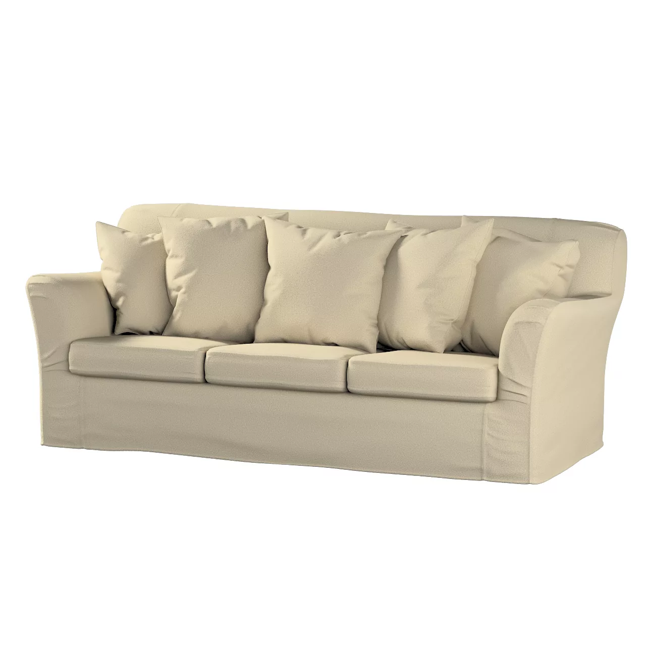 Bezug für Tomelilla 3-Sitzer Sofa nicht ausklappbar, hellbeige, Sofahusse, günstig online kaufen