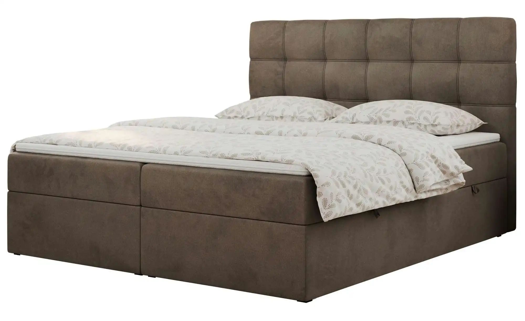 Boxbett mit Bettkasten Erni ¦ braun ¦ Maße (cm): H: 110 Betten > Polsterbet günstig online kaufen