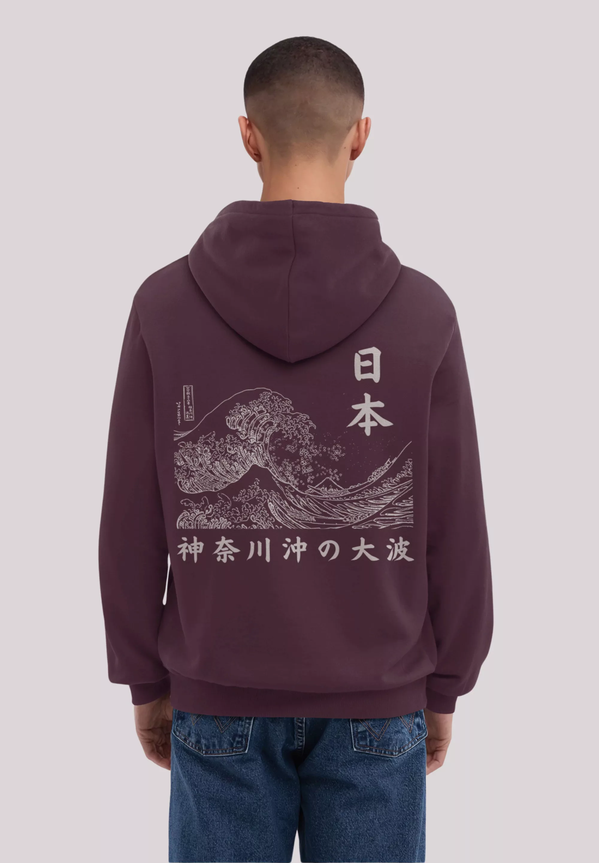 F4NT4STIC Kapuzenpullover "Kanagawa Welle Golden Gai", Premium Qualität günstig online kaufen