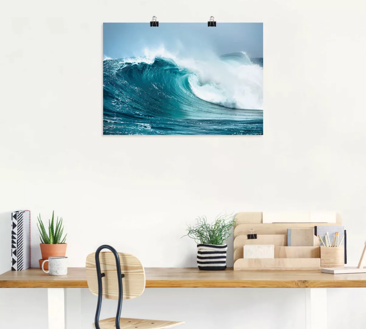Artland Wandbild »Ozeanwelle«, Gewässer, (1 St.), als Leinwandbild, Poster, günstig online kaufen
