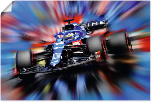 Artland Wandbild »Fernando Alonso - Spanien«, Auto, (1 St.), als Leinwandbi günstig online kaufen