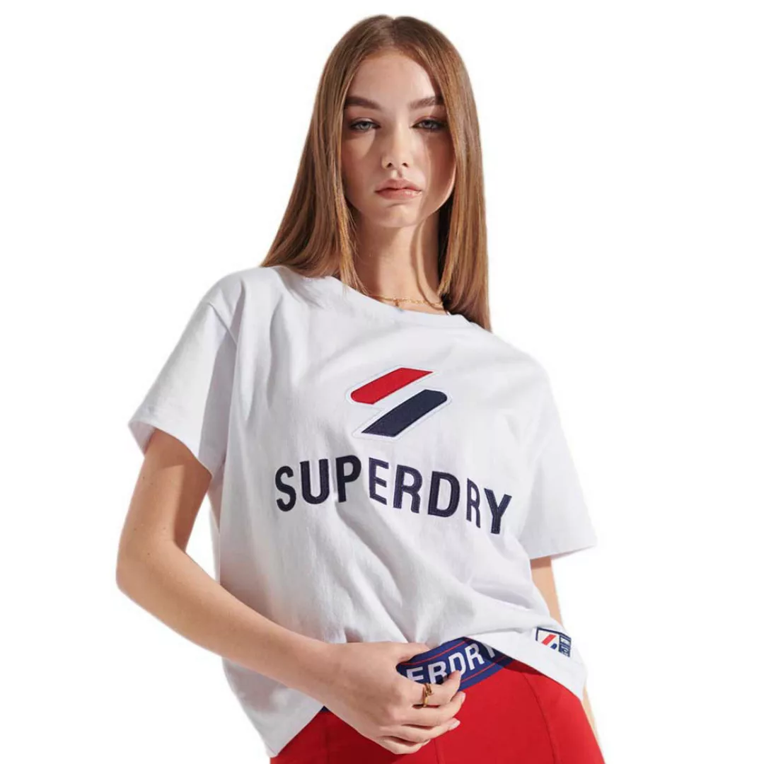 Superdry Sportstyle Classic Kurzarm T-shirt S Optic günstig online kaufen