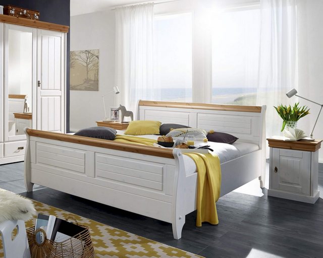 3S Frankenmöbel Massivholzbett »Country« Massivholz Bett günstig online kaufen