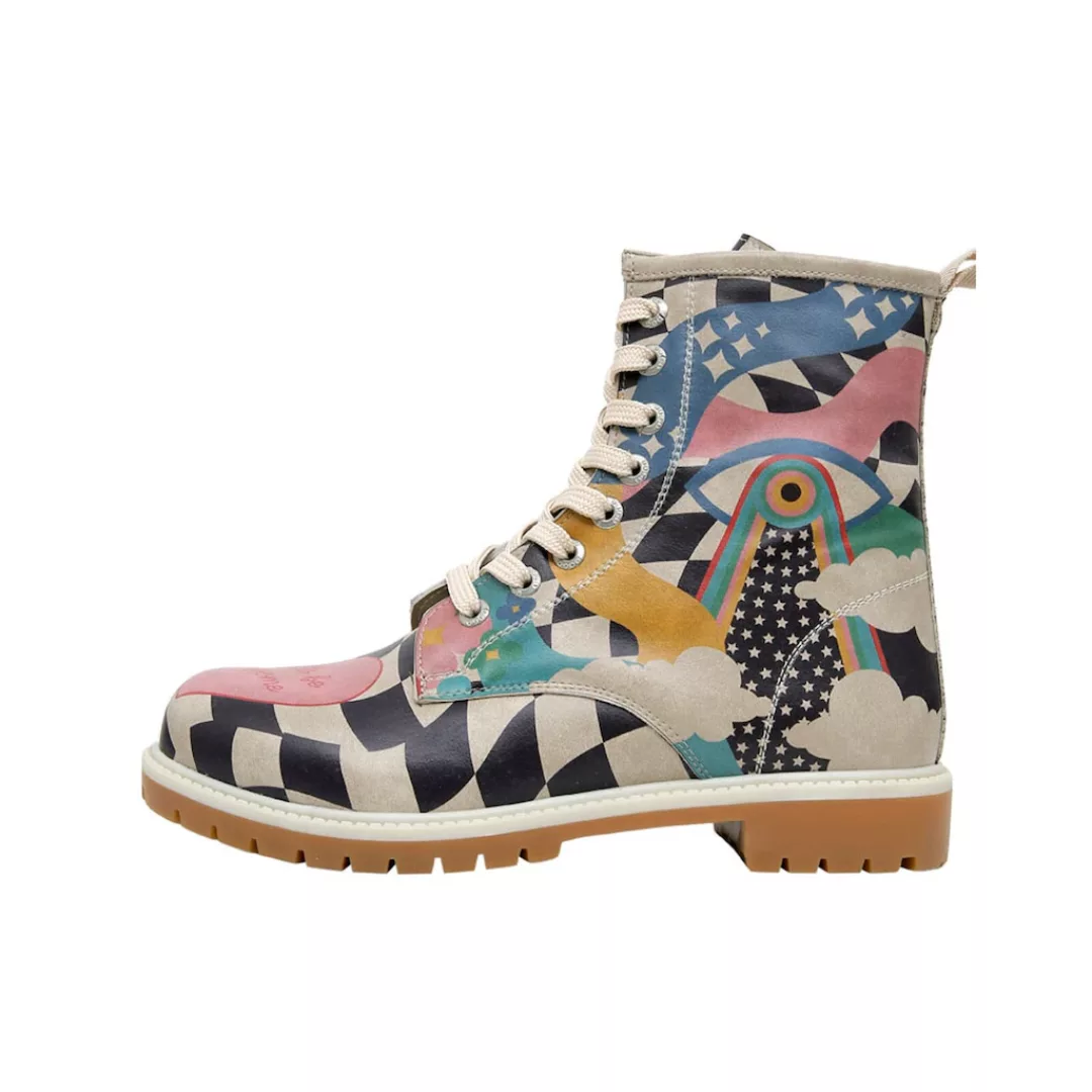 DOGO Schnürboots "Damen Boots Born To Be Awesome Vegan Damen Boots / Female günstig online kaufen