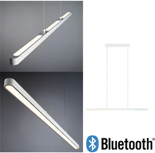 Smart Home Bluetooth LED Pendelleuchte Lento tunable White in Weiß 4x10,75W günstig online kaufen