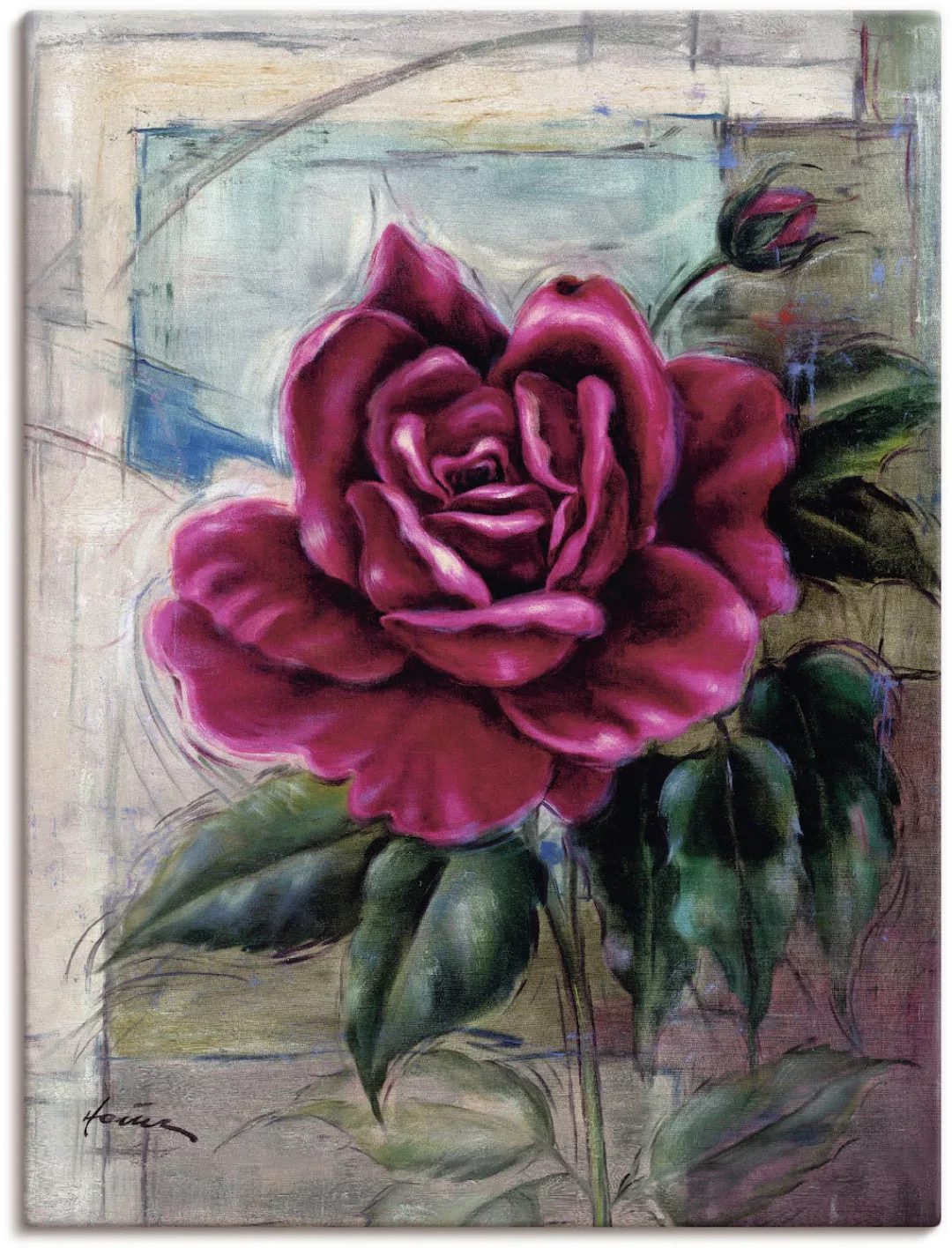 Artland Wandbild "Rose II", Blumen, (1 St.) günstig online kaufen