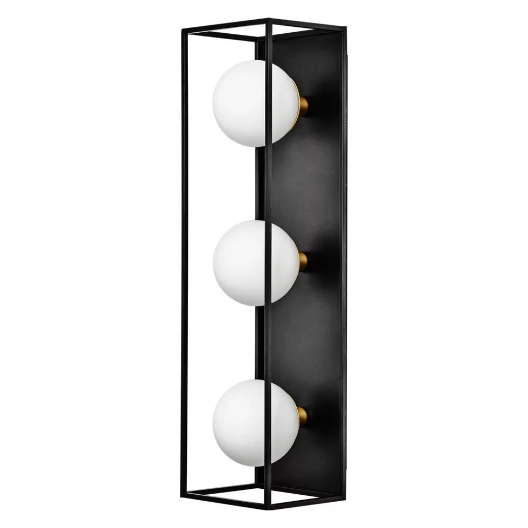 LEDVANCE Badezimmer-Wandleuchte Square 756946 schwarz weiß Metall Glas B/H/ günstig online kaufen