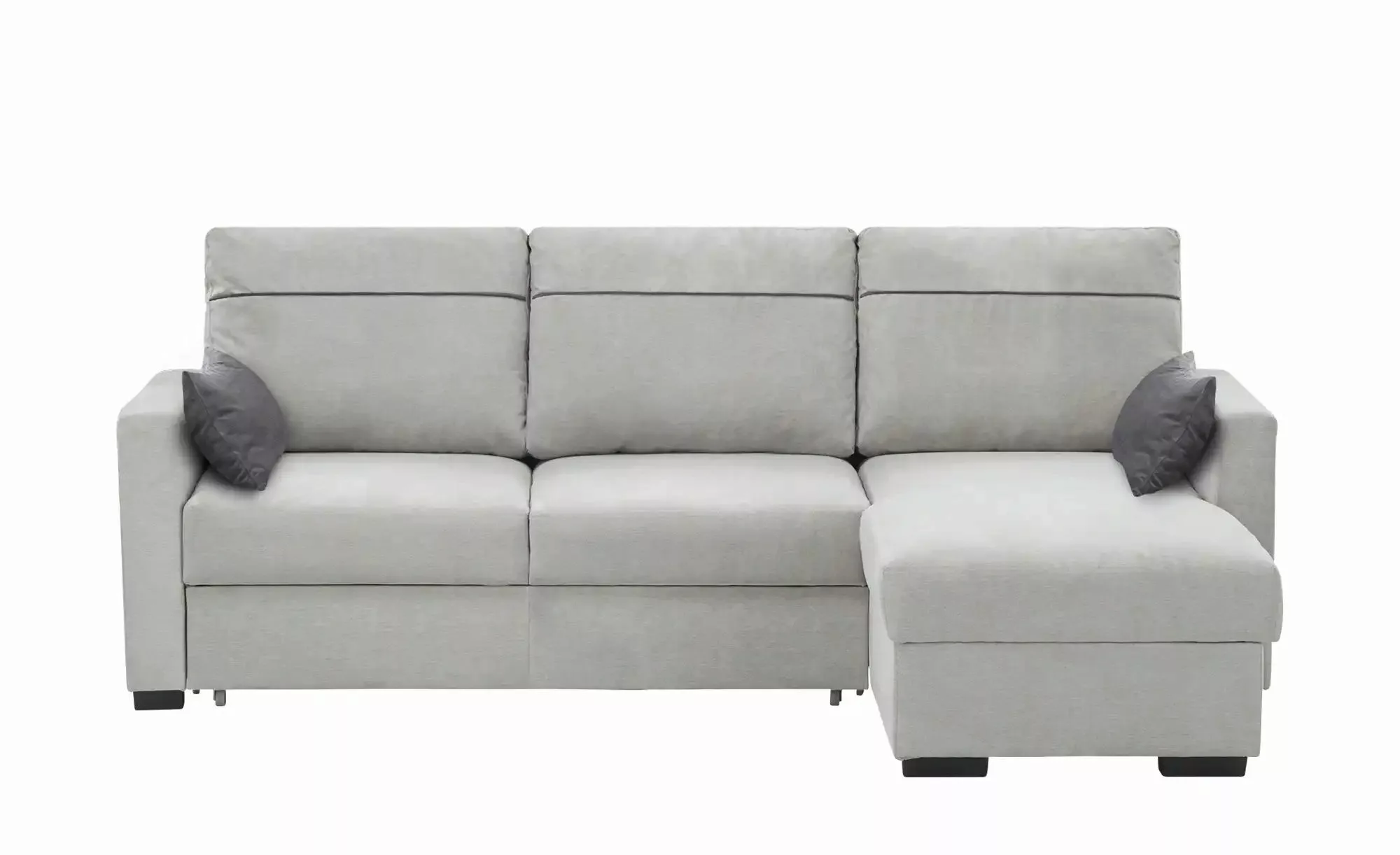 Ecksofa  Simba ¦ silber ¦ Maße (cm): B: 232 H: 87 T: 158 Polstermöbel > Sof günstig online kaufen