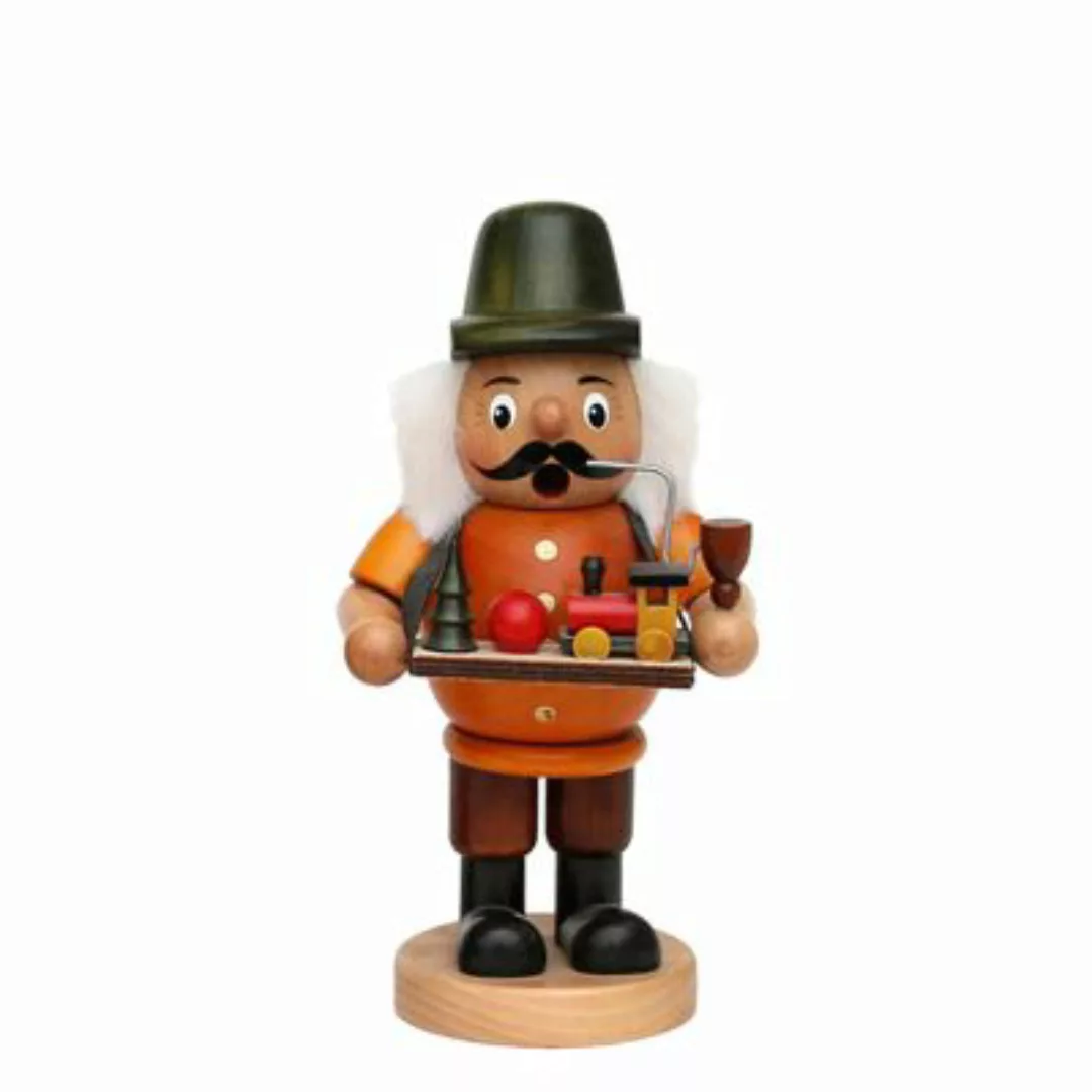 Sigro Holz Räuchermann Spielzeughändler 8 x 7 x 16 cm braun günstig online kaufen