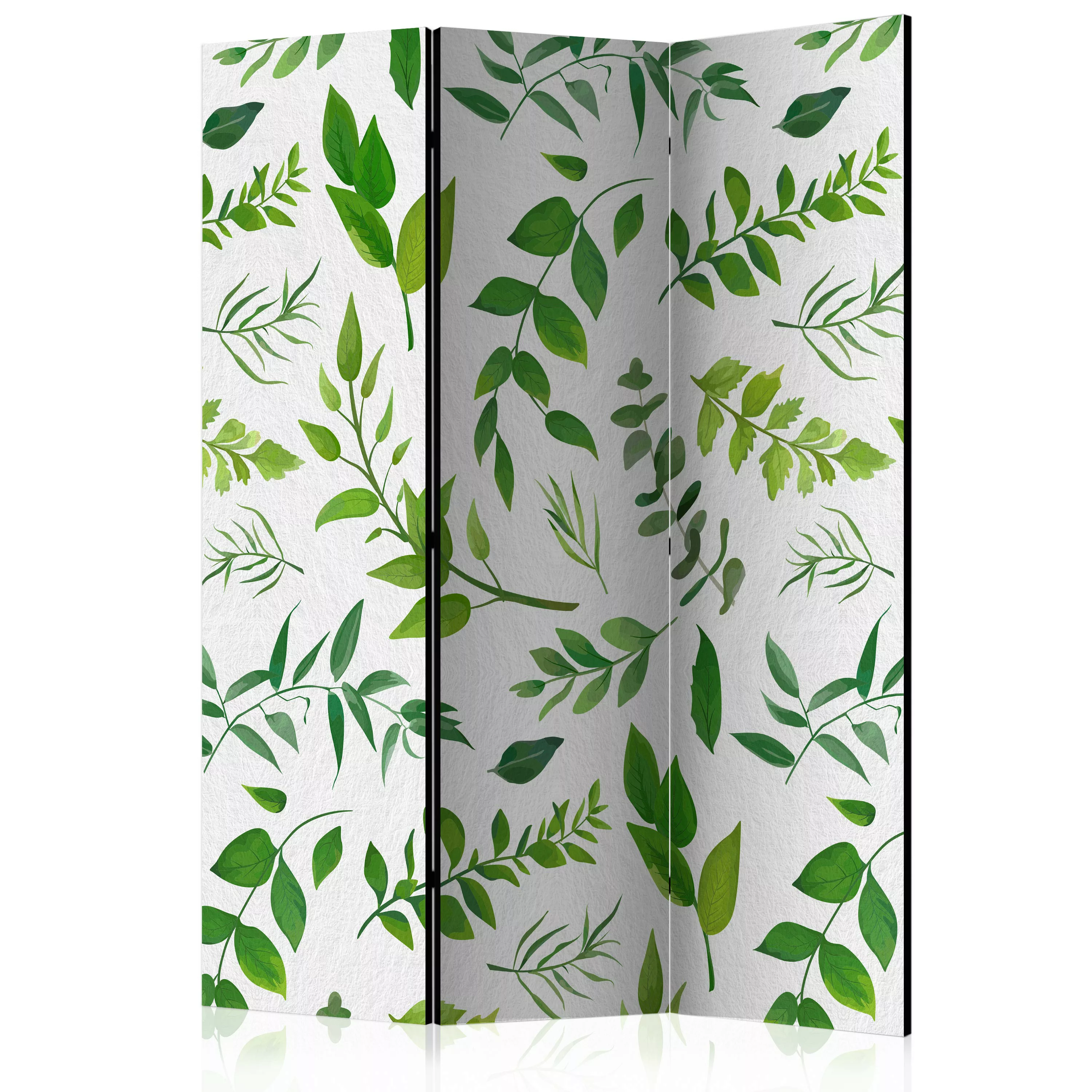 3-teiliges Paravent - Green Twigs [room Dividers] günstig online kaufen