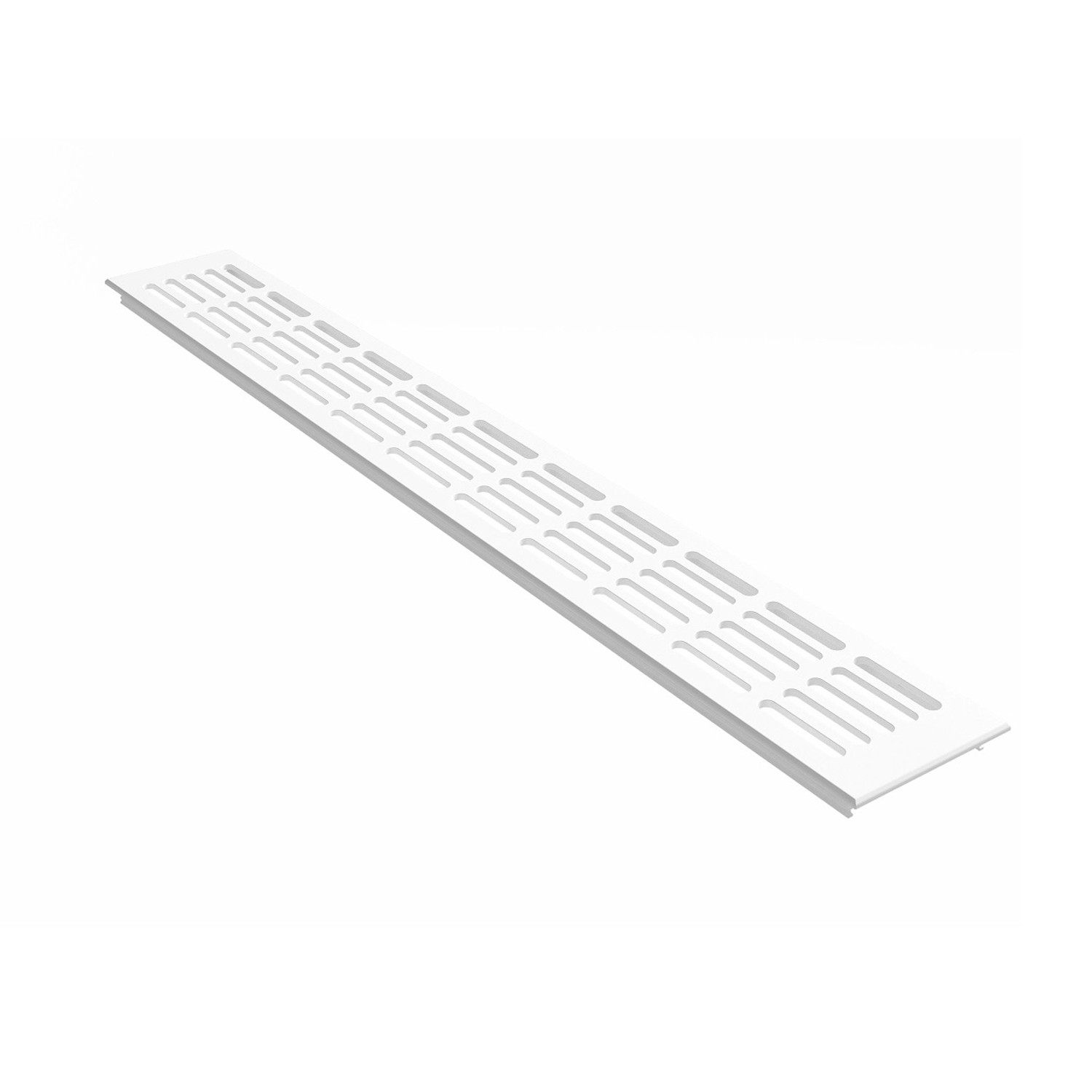 MS Beschläge Stegblech Gitter 80 x 200 mm Weiß RAL 9016 günstig online kaufen