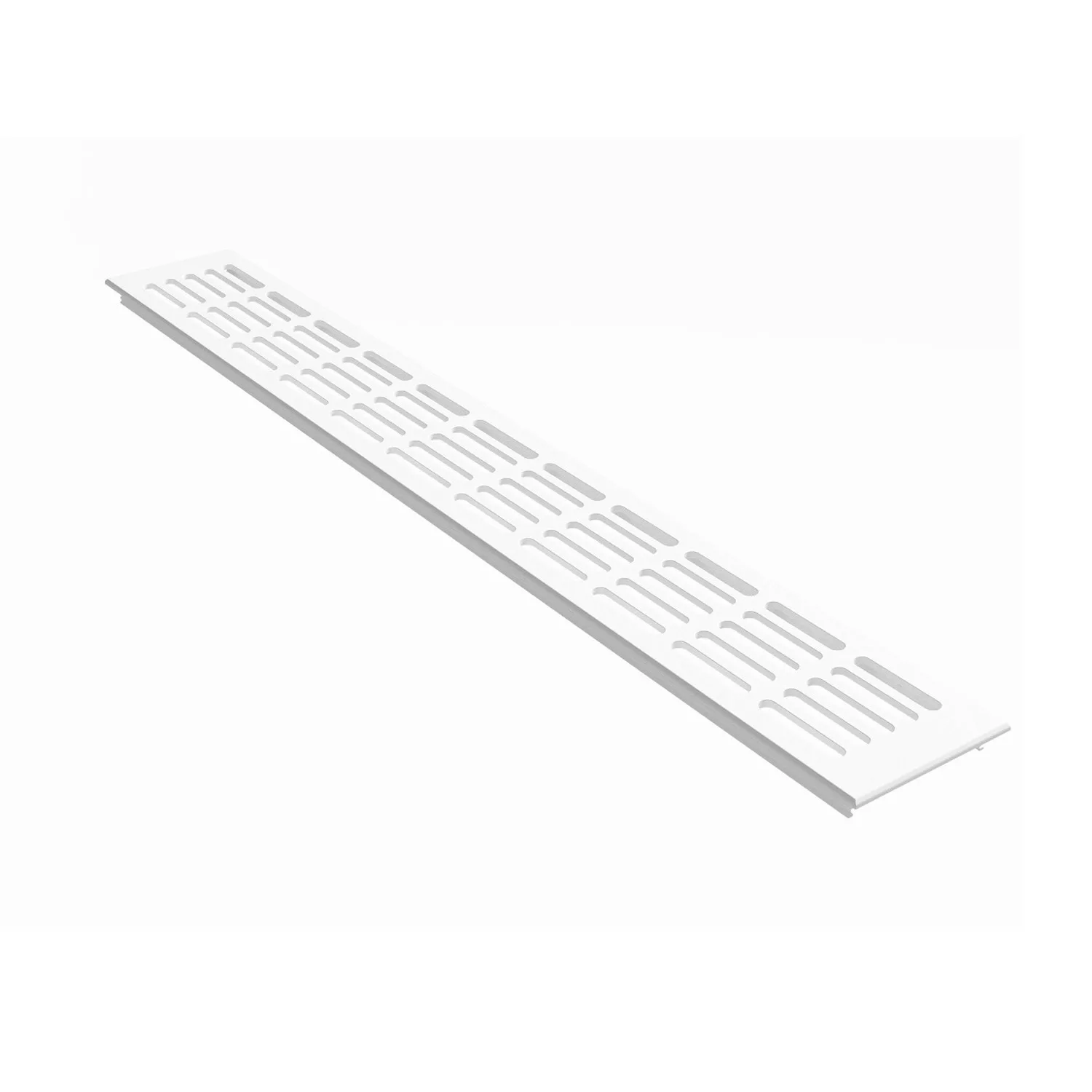 MS Beschläge Stegblech Gitter 80 x 400 mm Weiß RAL 9016 günstig online kaufen