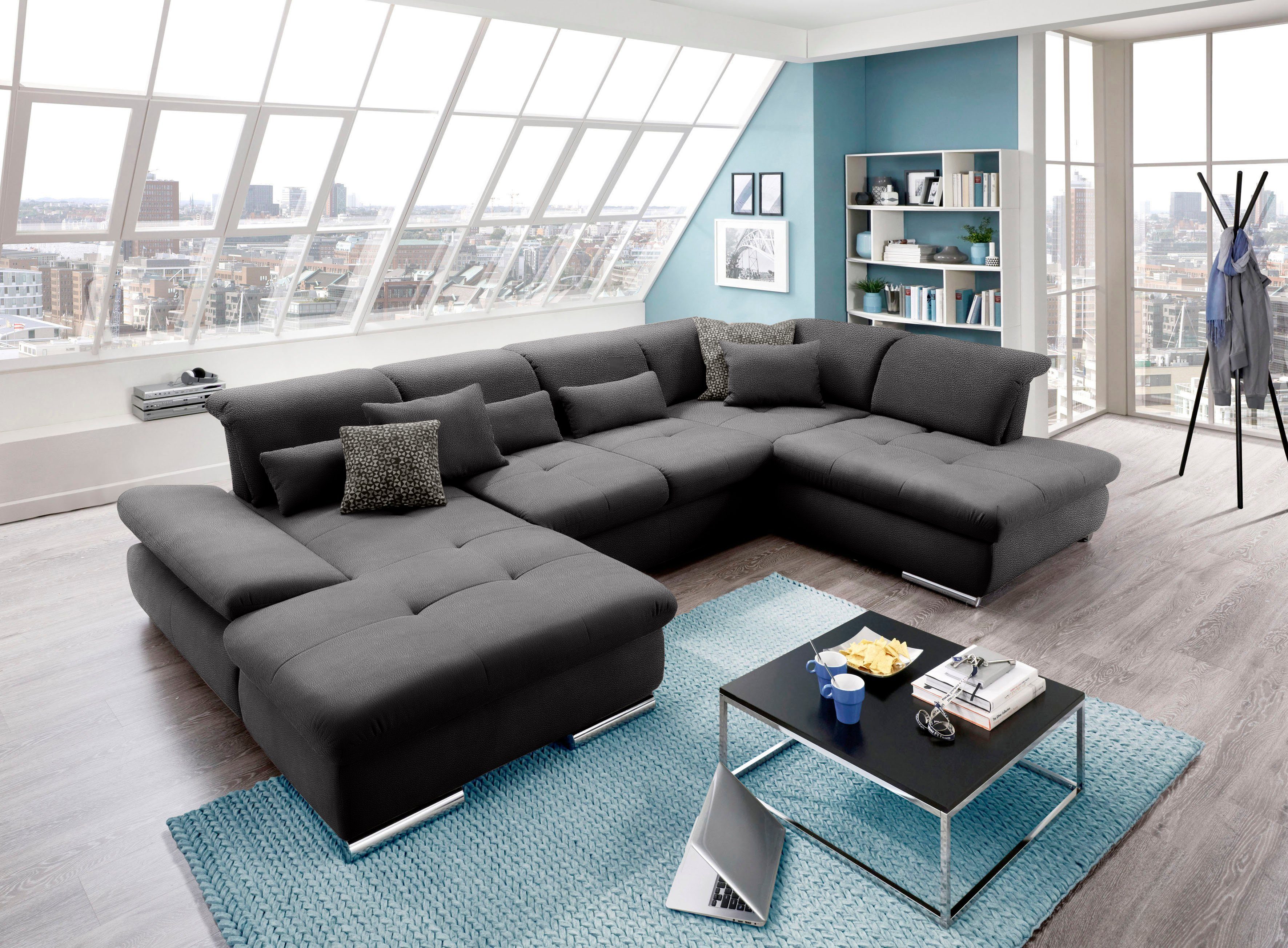 set one by Musterring Wohnlandschaft "SO 4100 komfortable Federkernunterfed günstig online kaufen