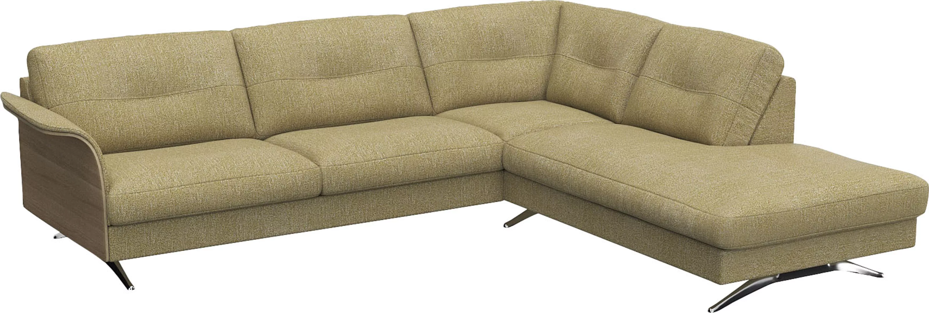 FLEXLUX Ecksofa "Glow, super bequem durch hochwertigem Sitzaufbau mit Feder günstig online kaufen